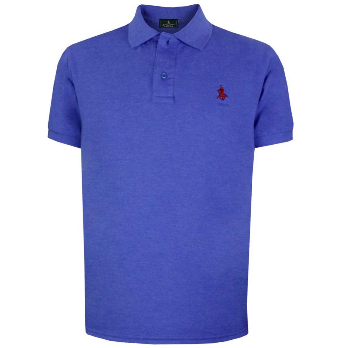 Playera Talla Plus Polo Manga Corta Jaspe Rey Rcb Polo Club Modelo Elo 104Bprey para Hombre