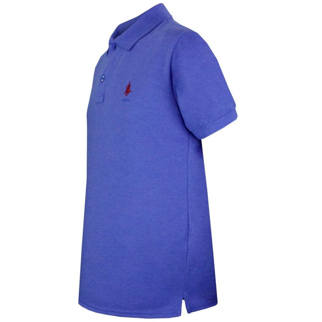 Playera Talla Plus Polo Manga Corta Jaspe Rey Rcb Polo Club Modelo Elo 104Bprey para Hombre