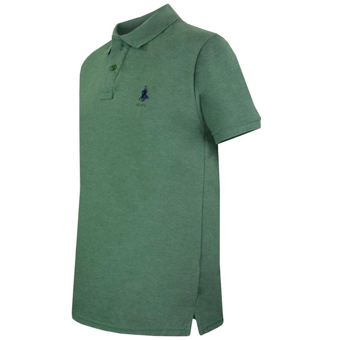 Playera Talla Plus Polo Manga Corta Jaspe Verde Rcb Polo Club Modelo Elo 104Bpvdmi para Hombre