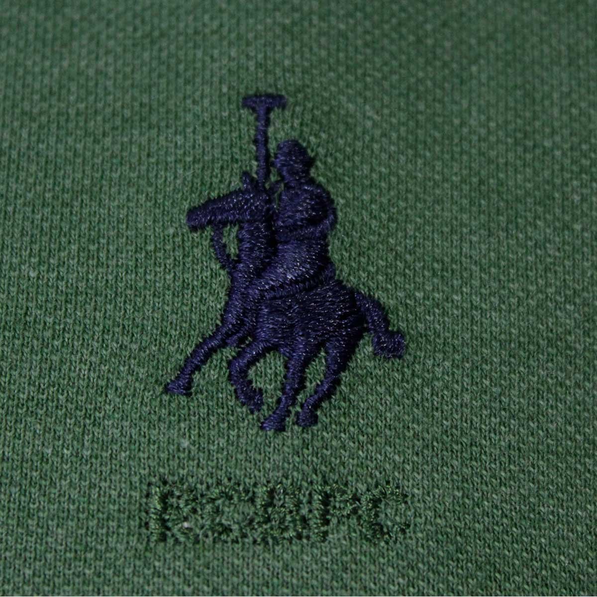 Playera Talla Plus Polo Manga Corta Jaspe Verde Rcb Polo Club Modelo Elo 104Bpvdmi para Hombre