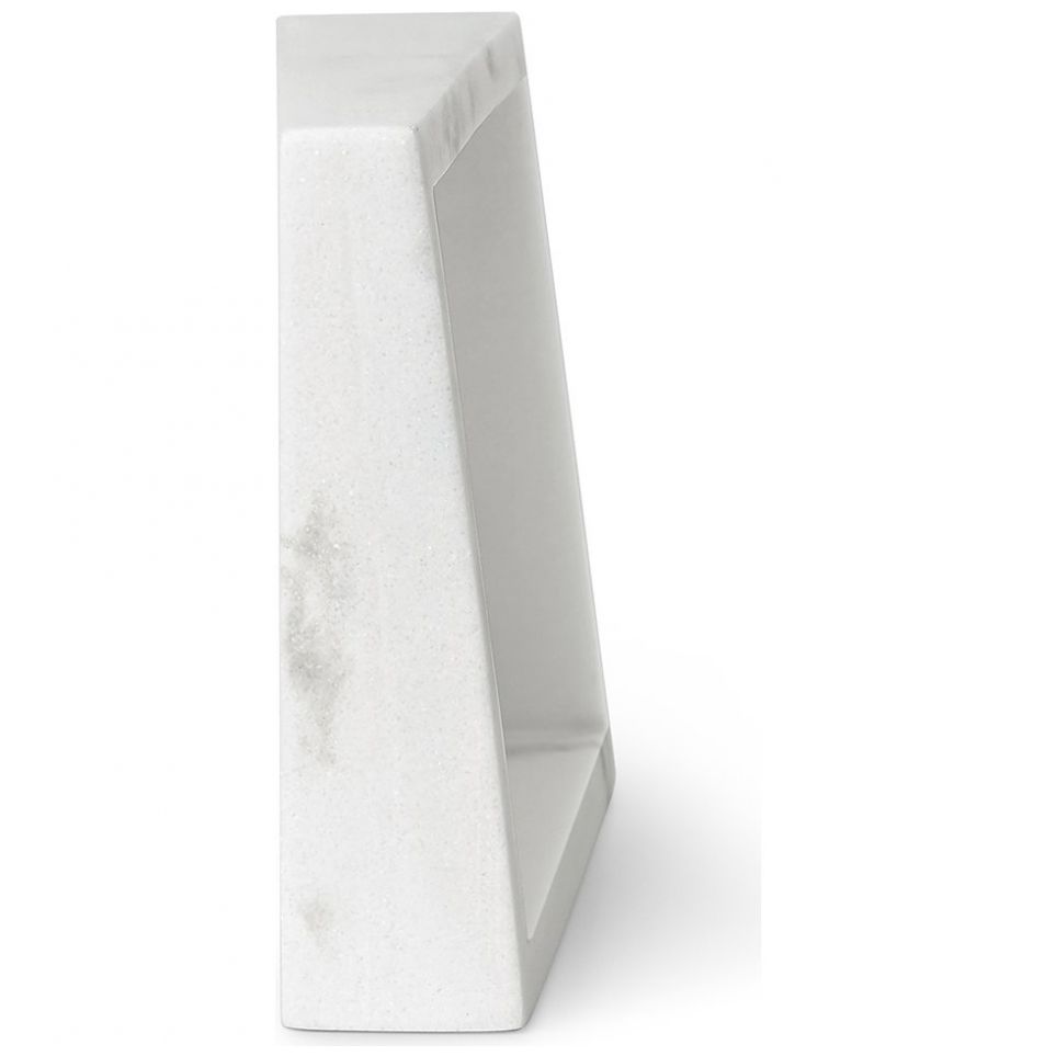 Portarretrato Edge Mármol Vidrio Mdf 4X6 Blanco Umbra