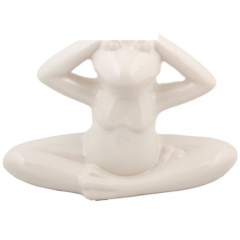 Home Nature Rana Meditando de Cerámica