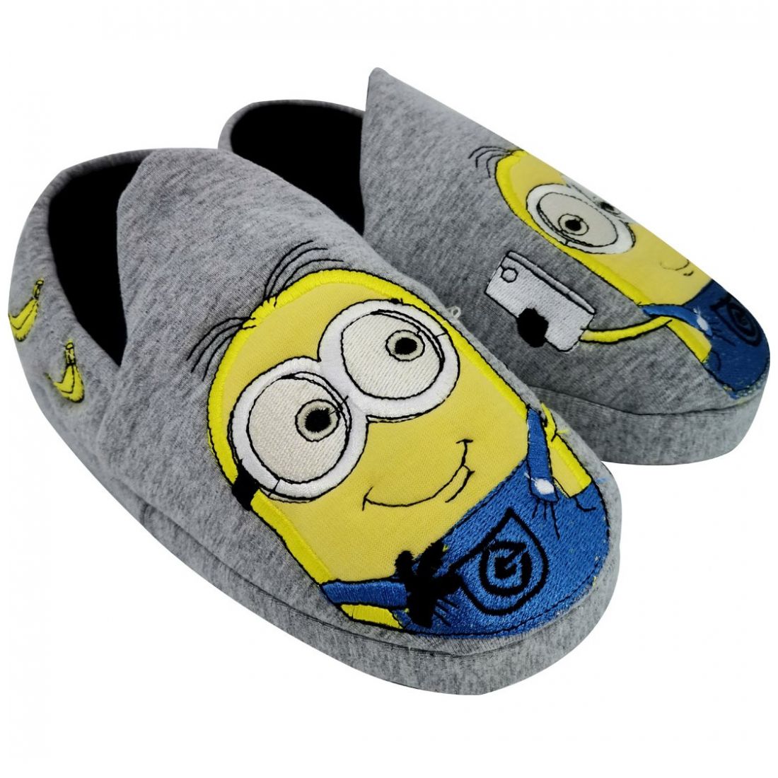 Pantufla Cerrada Gris Minnions para Niño