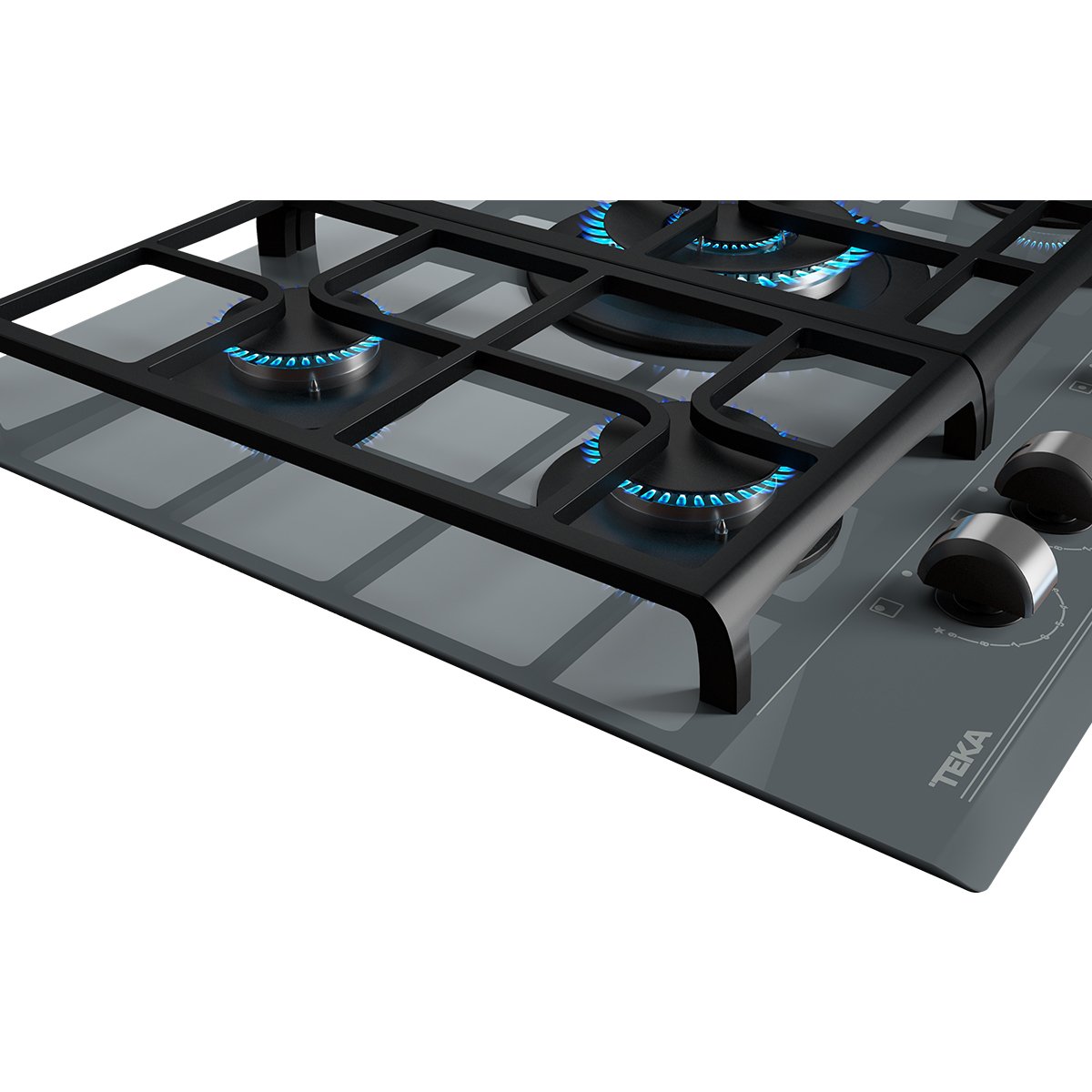 Parrilla Cristal Gas Urban Color Stone Gray Teka