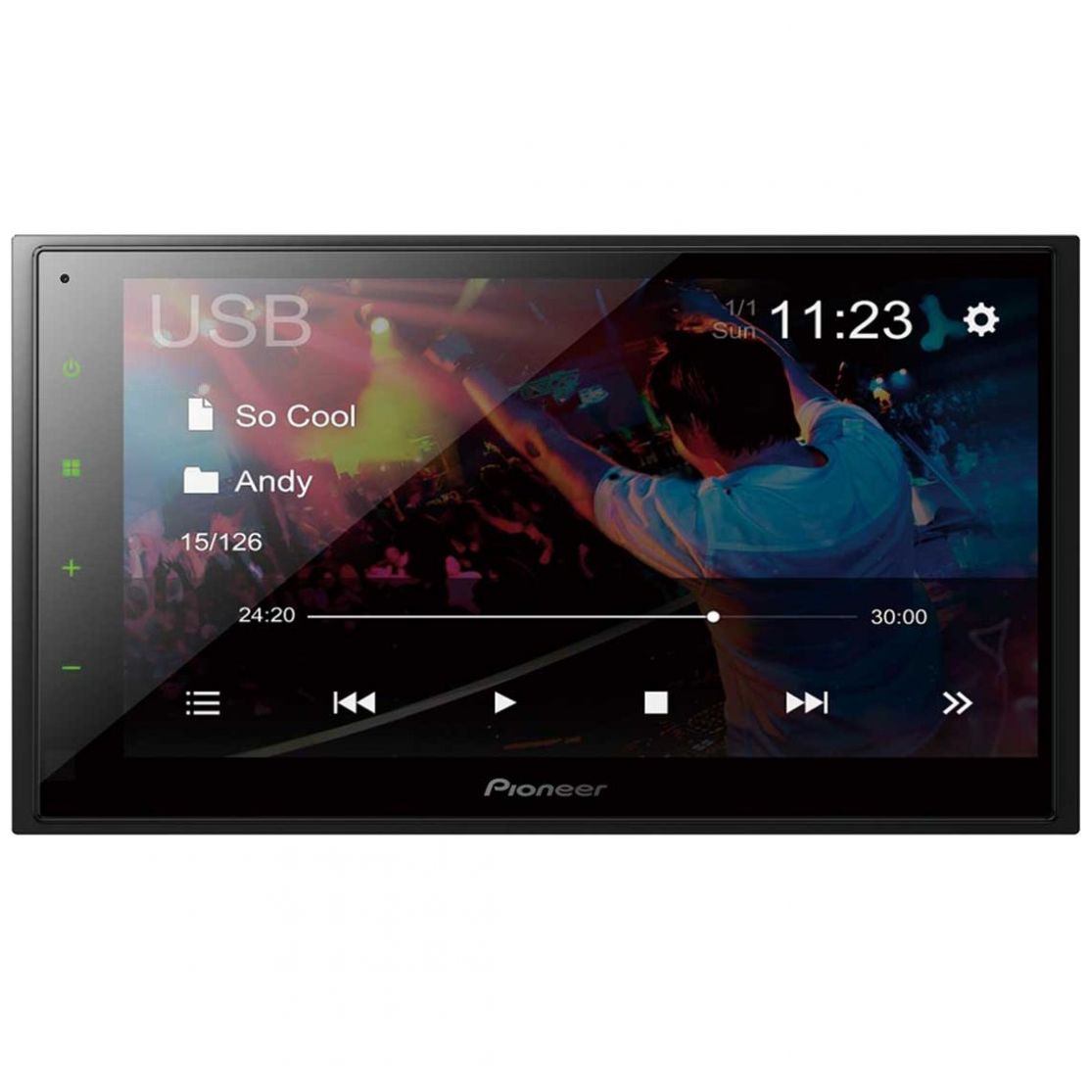 Pioneer Reproductor Multimedia de 6,8 WiFi con CarPlay y Android Auto,  Negro