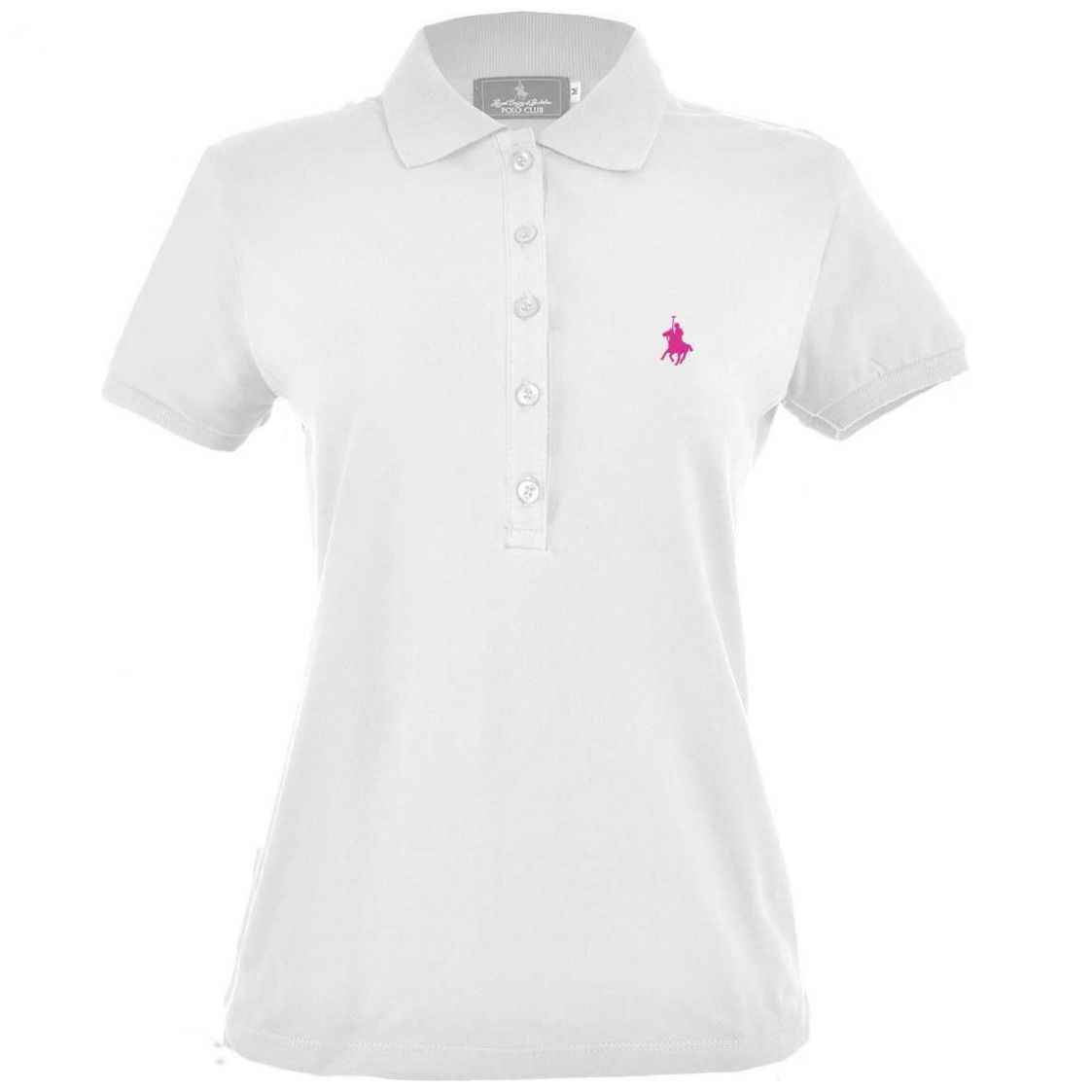 Playera Básica Cuello Tipo Polo para Mujer Petite Royal Polo Club