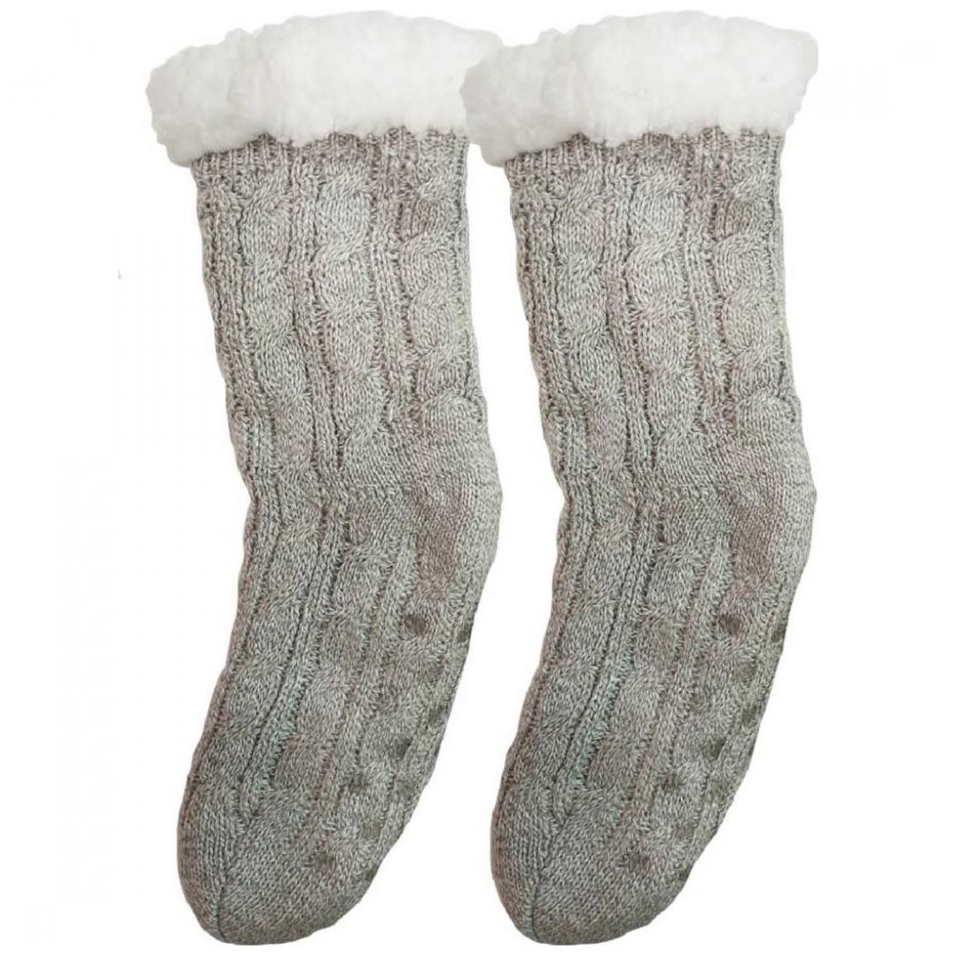 Calceta Bota Rombos 3D Interior Afelpado Maria Intima