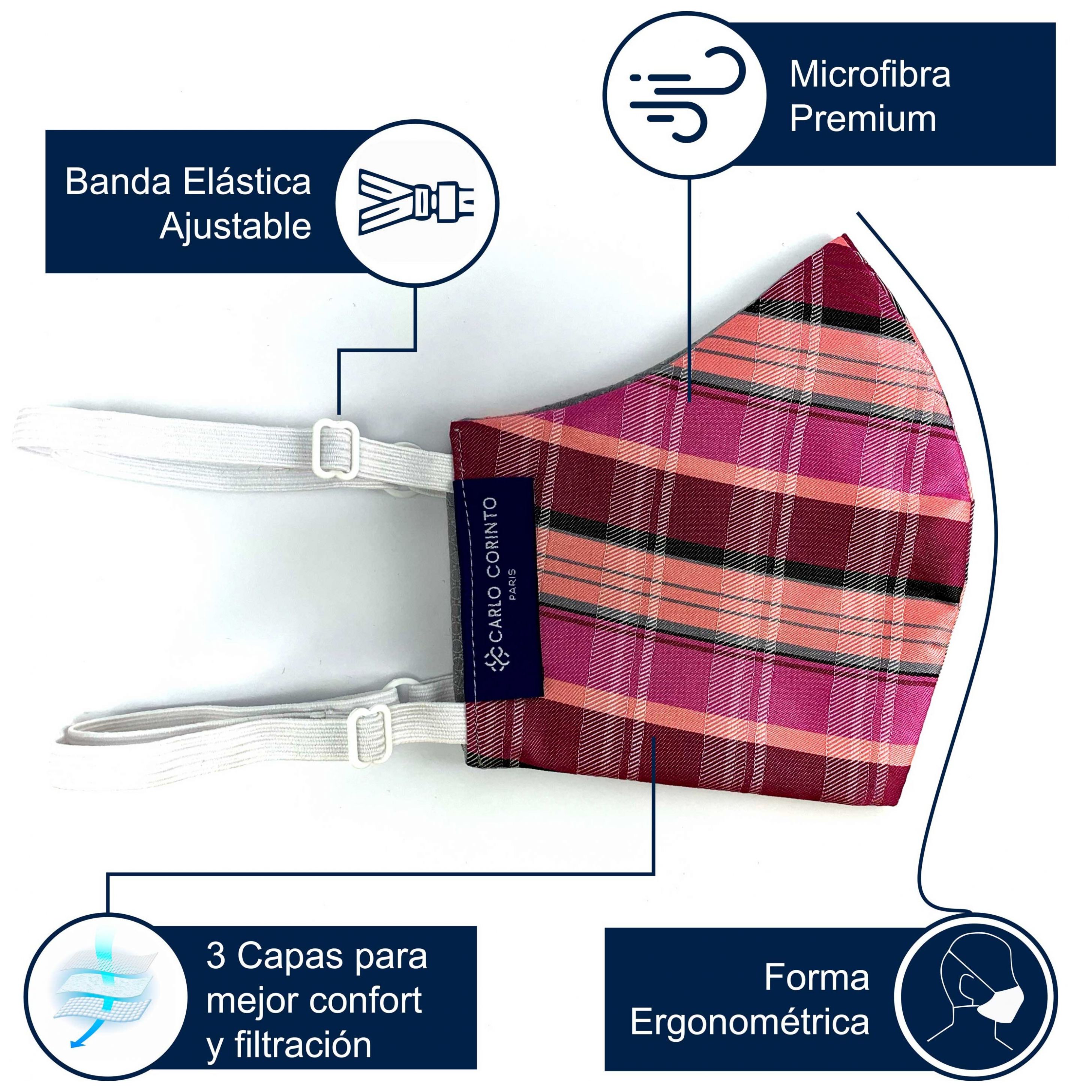 Mascarilla de Moda Elegante Unisex Carlo Corinto  Modelo Mb2203403