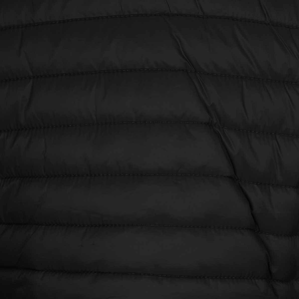 Chamarra Cuello Tortuga Diseño Liso Negro Capitonado Basel