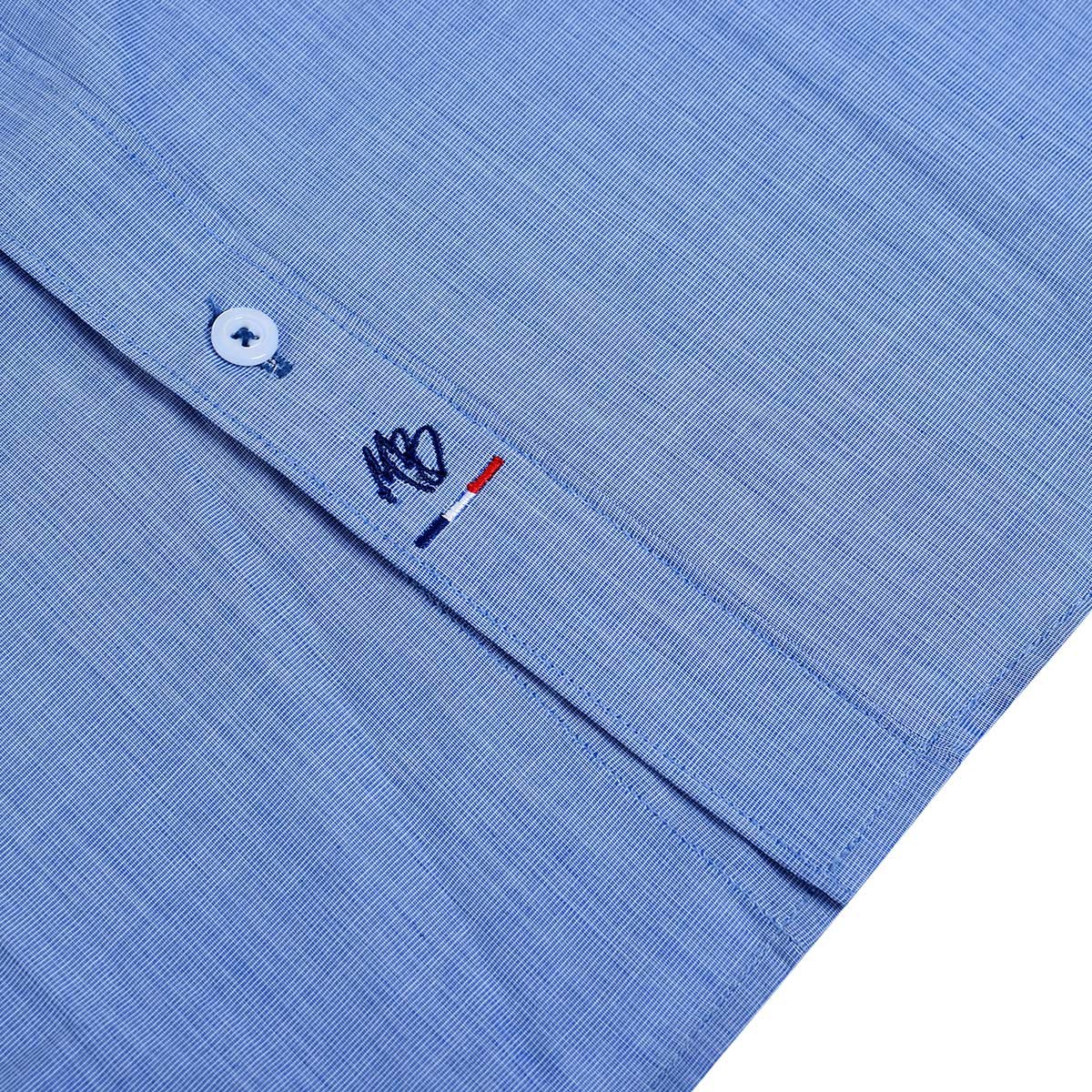 Camisa Talla Plus Manga Larga Fila Fil Michel Blanca 2104 para Hombre