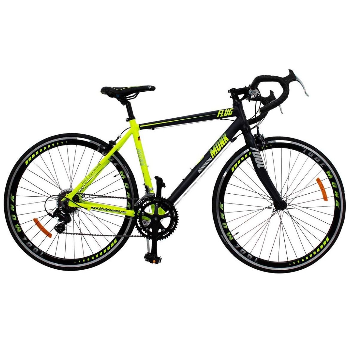 Bicicleta Amarilla con Negro Flug Carrera Alum R 25 14Vel Monk