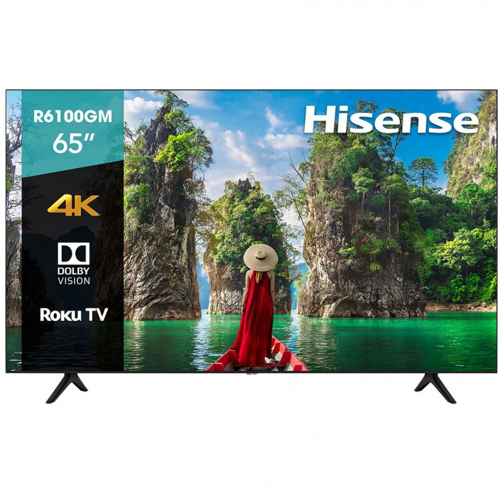 Pantalla Hisense 65" Led 4K Roku Tv 65R6100Gm