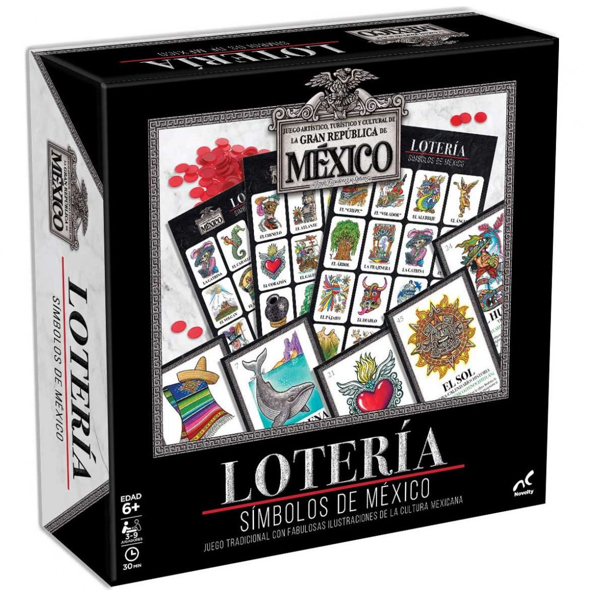 Juego de Mesa Loteria Simbolos de Mexico