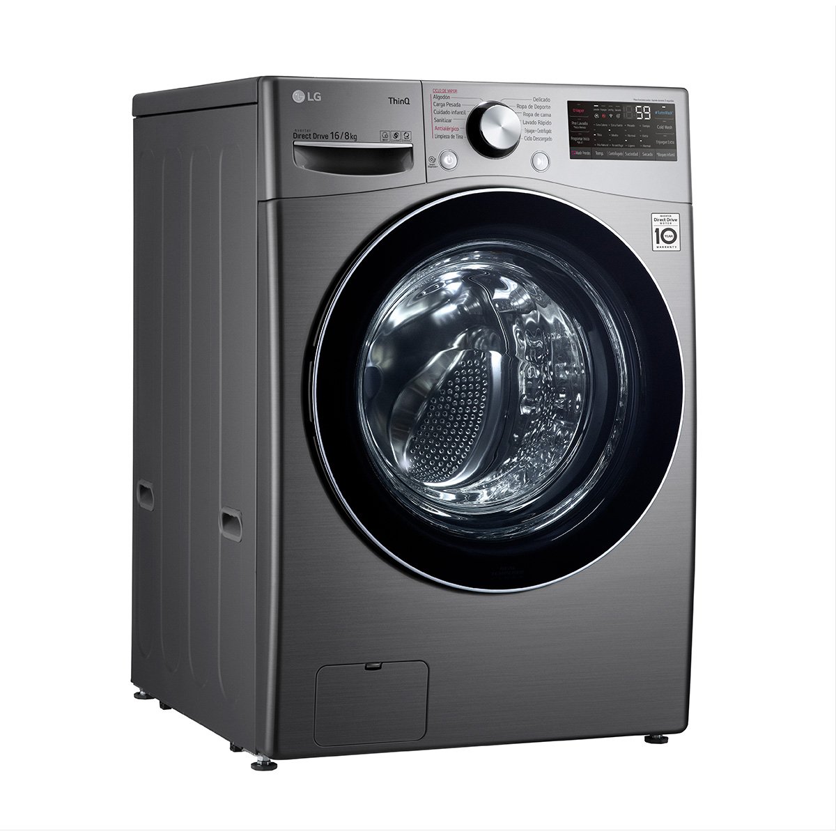 Lavasecadora Lg Carga Frontal 16Kg Wd16Sg2S6 Silver