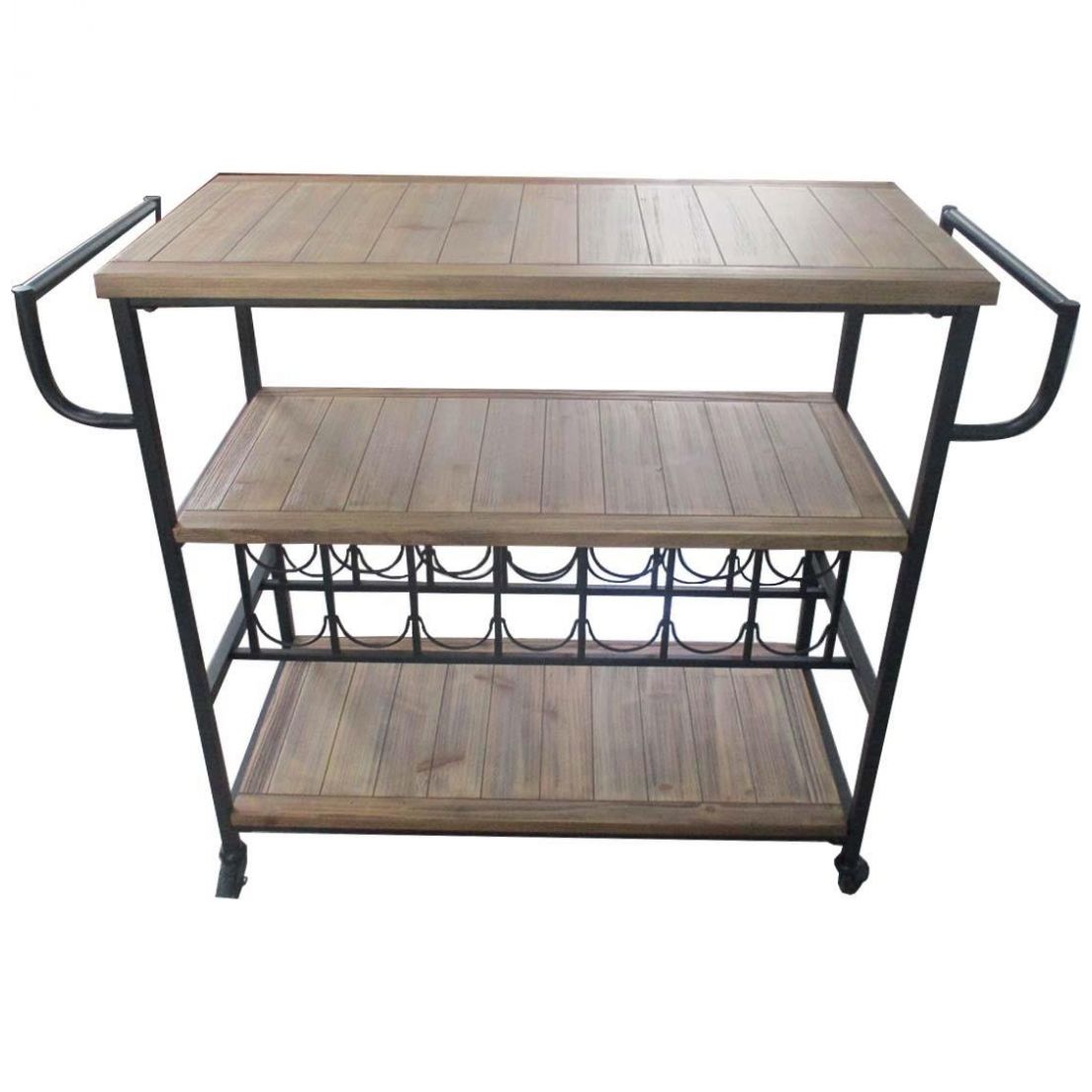 Carrito de Bar Madera Y Metal Lemus Vintage Home