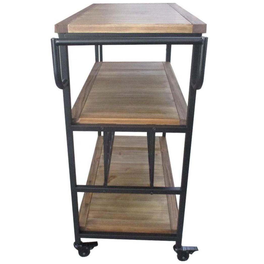 Carrito de Bar Madera Y Metal Lemus Vintage Home