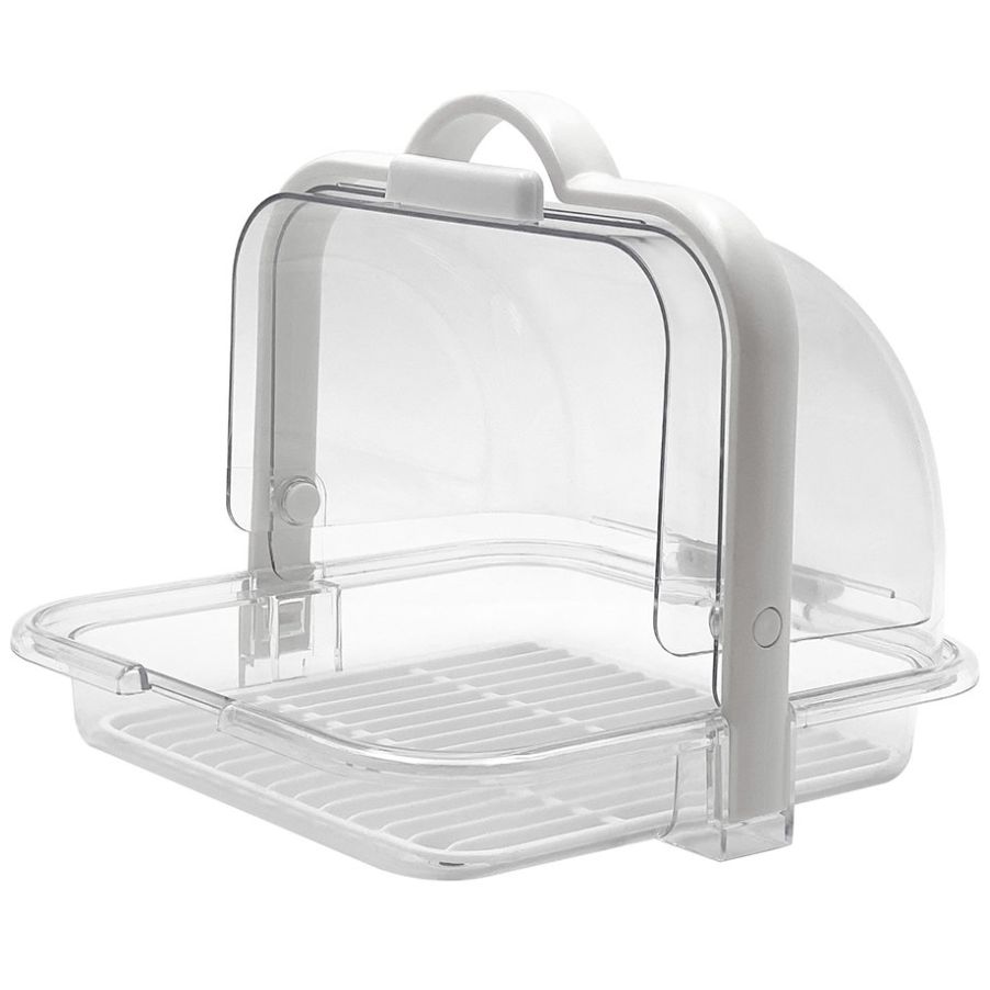 Panera Hermética Doble Tapa Transparente Reimart