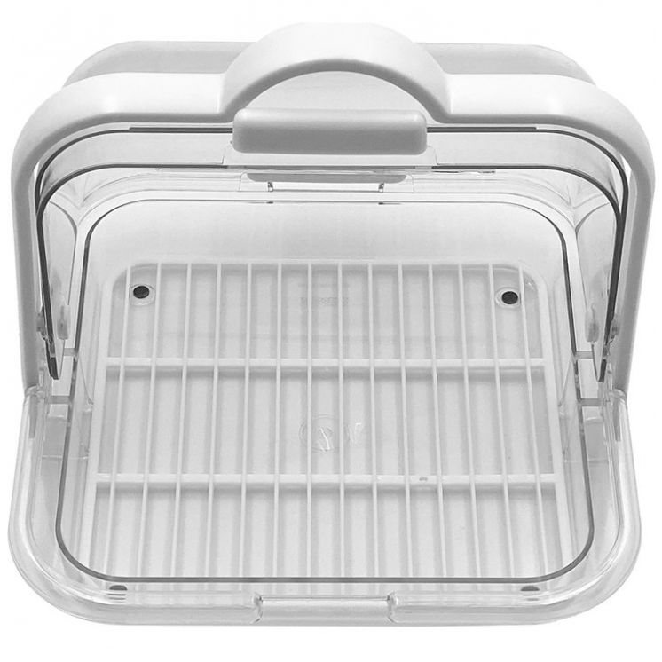 Panera Hermética Doble Tapa Transparente Reimart