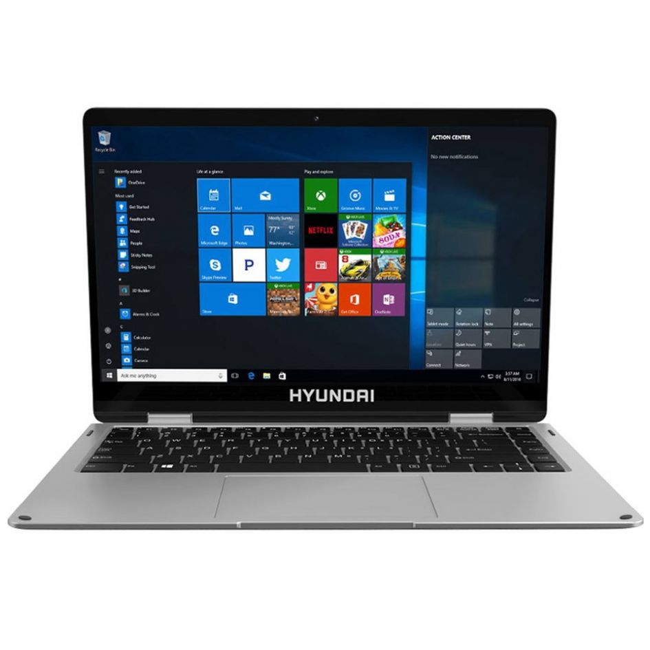 Laptop Hyundai Hyflip 13 Cel 4 64 Silver Ing
