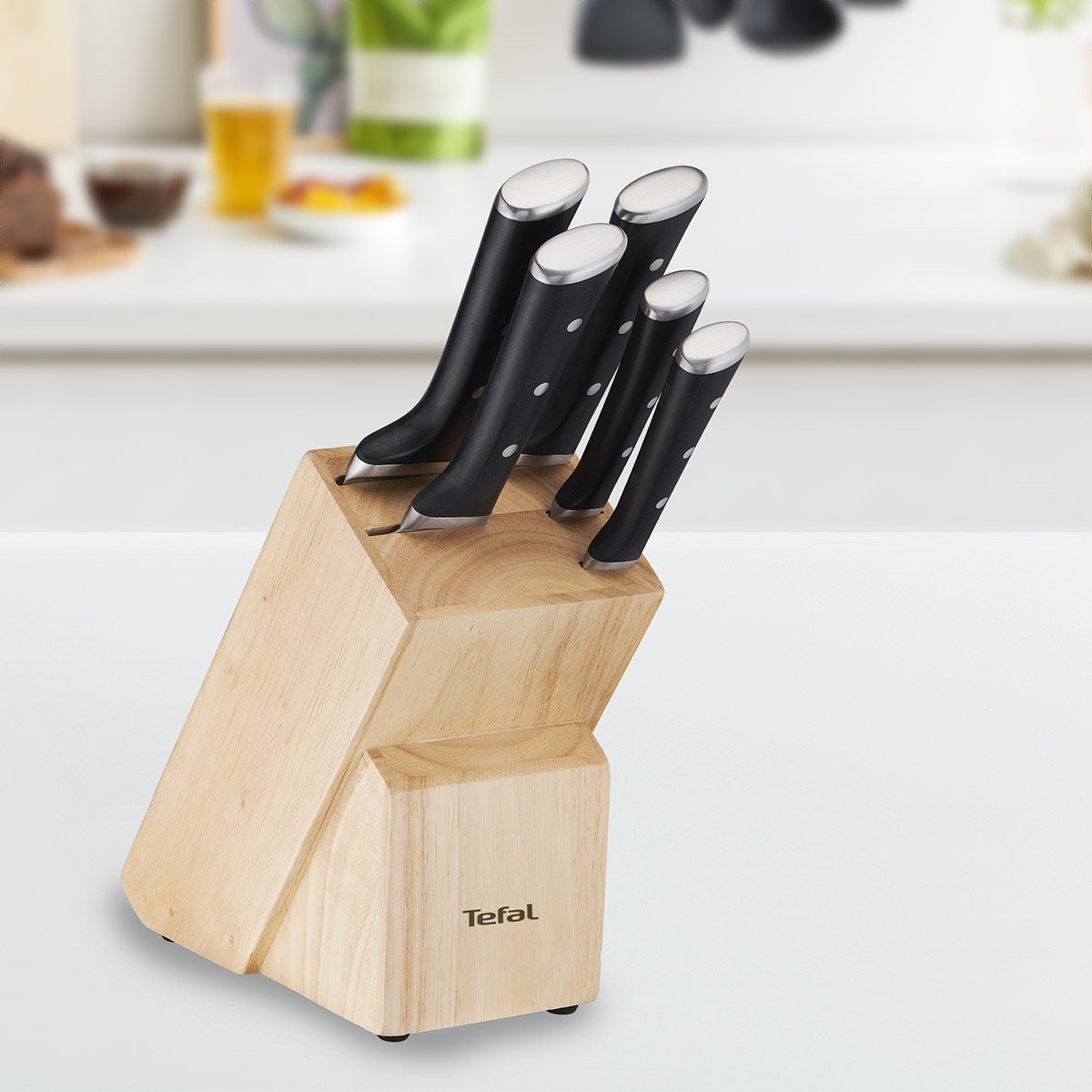 Set cuchillos para cocina con tabla 4 pzas