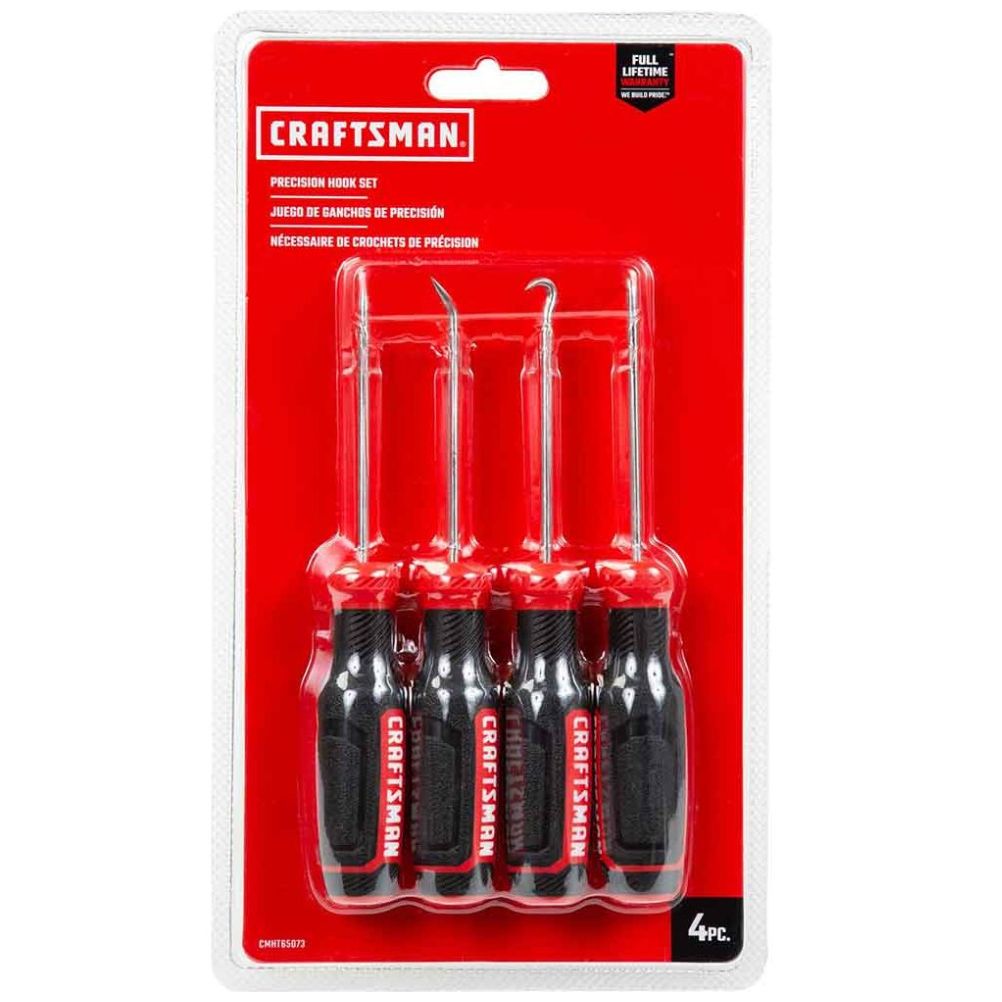 Juego de 4 Ganchos de Precisión, Bimaterial Cmht65073 Craftsman