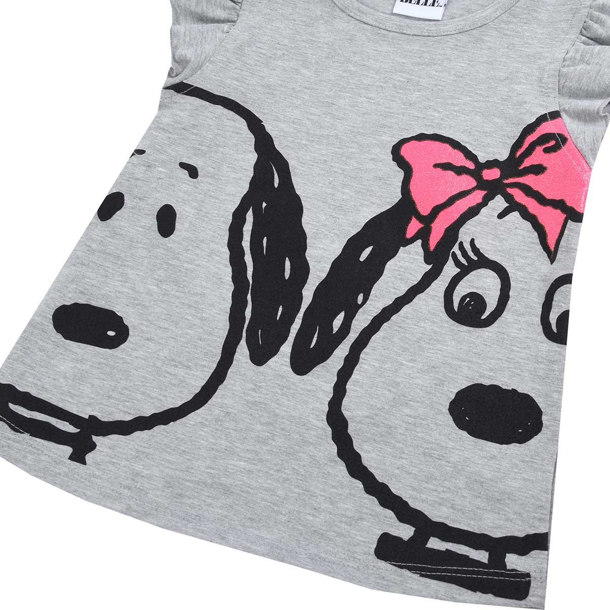 Set de 3 Piezas 2 Playeras Y Short Gabardina para Niña Snoopy
