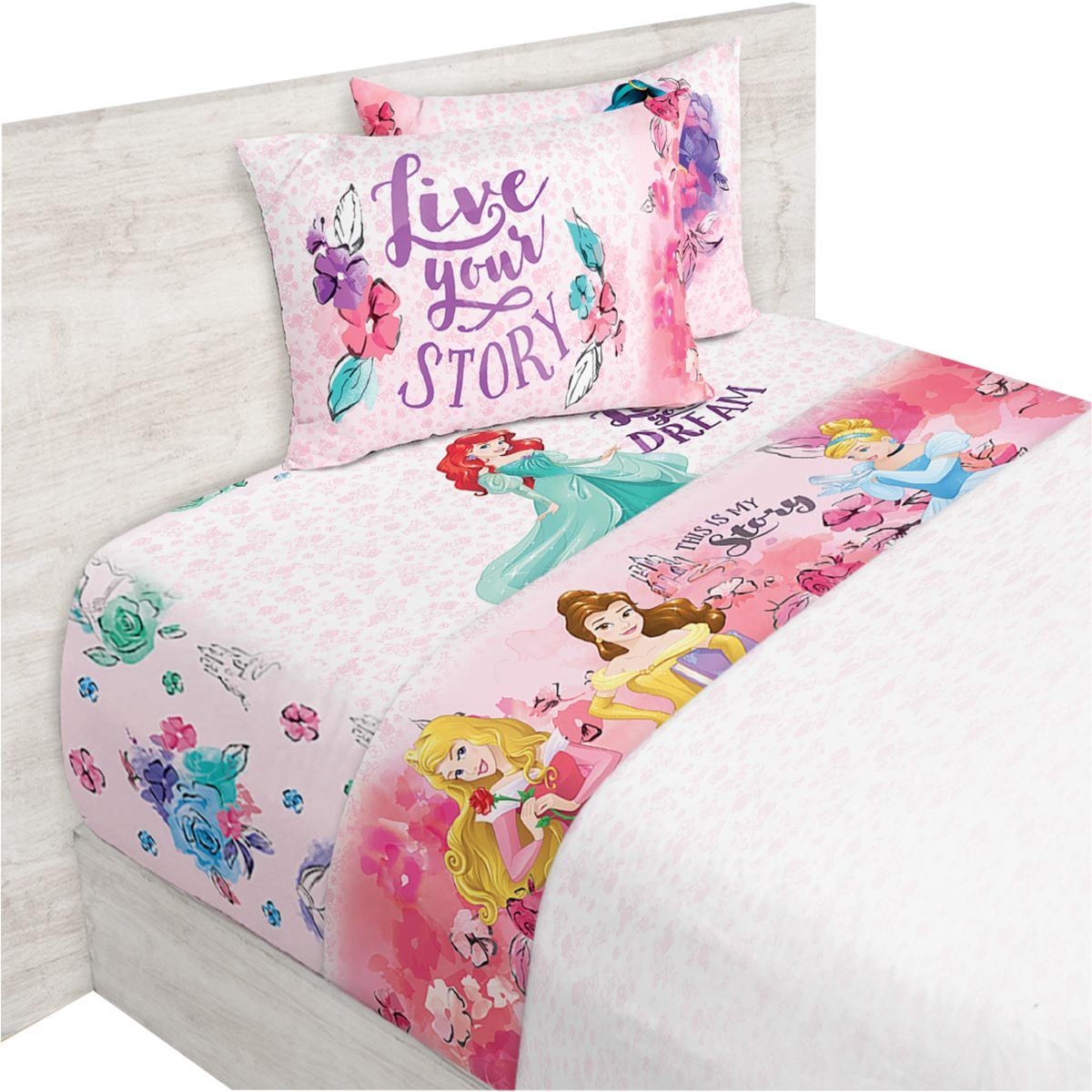 Set de Sábanas Disney Princesas 845551 Colap - Individual