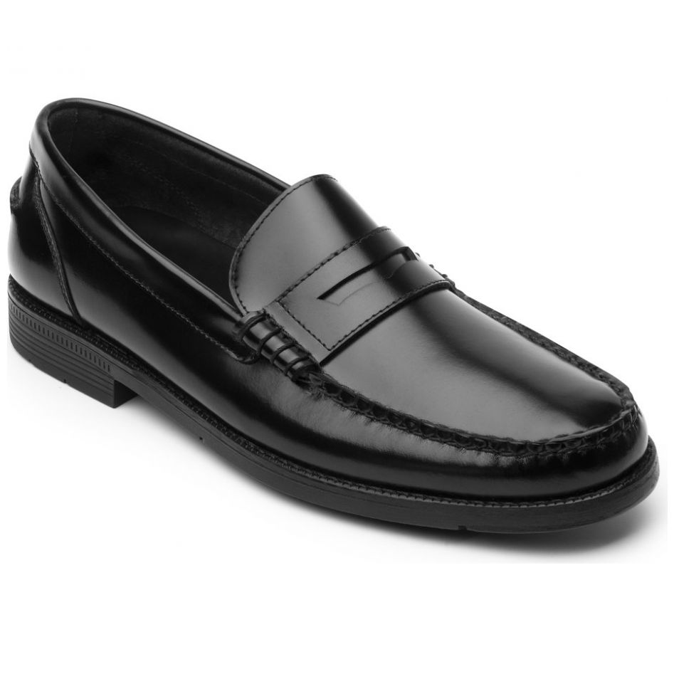 Mocasín con Antifaz Piel Negra para Hombre Quirelli