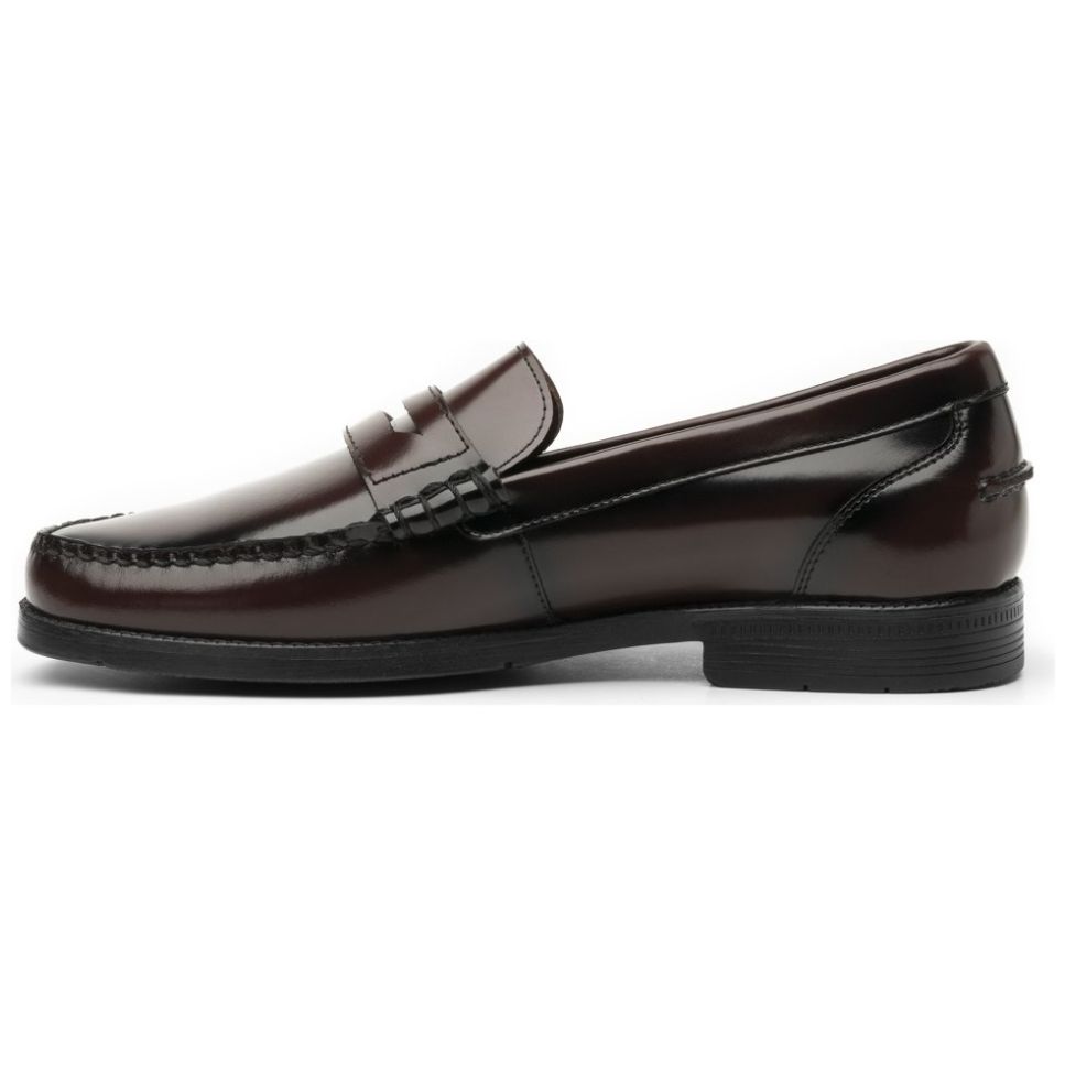 Mocasín con Antifaz Piel Vino para Hombre Quirelli