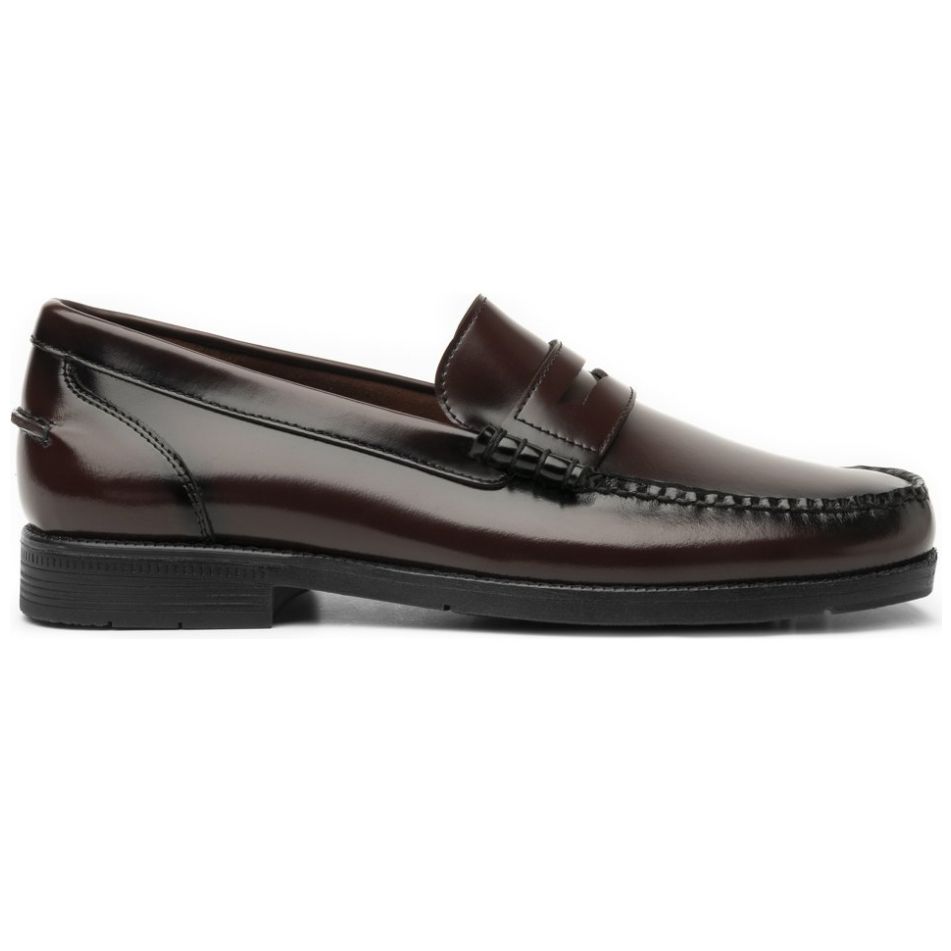 Mocasín con Antifaz Piel Vino para Hombre Quirelli