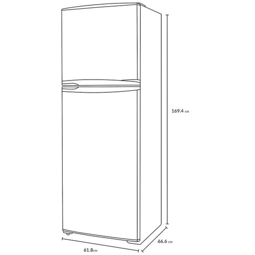 Refrigerador Winia 2 Puertas 11P3 Dfr-110Dmx Silver
