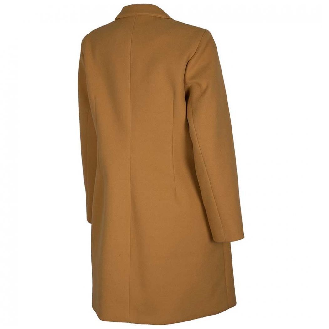 Abrigo Largo con Solapa con Broche Oculto