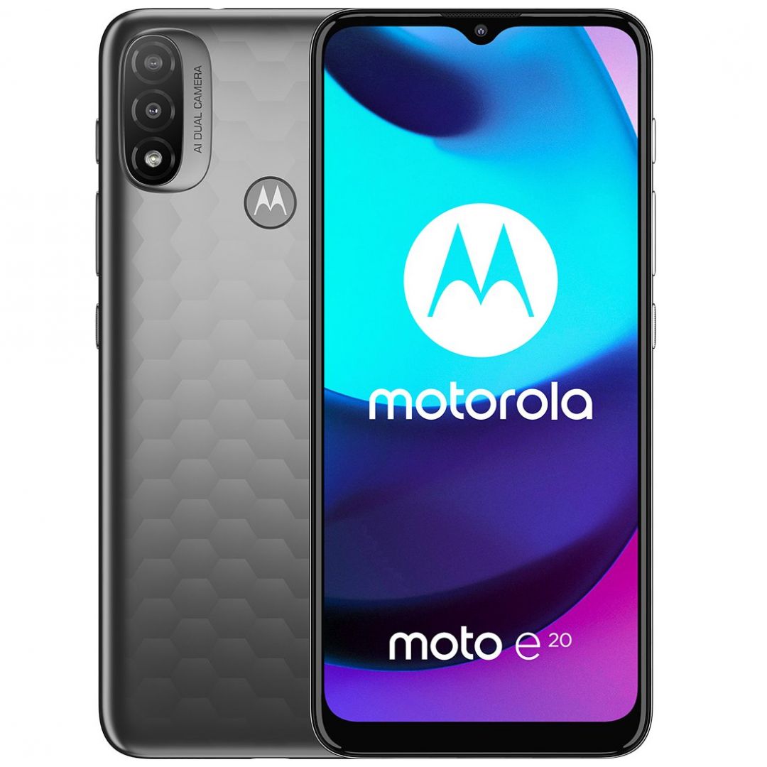 Celular Motorola E20-1 Xt2155-1 32Gb Color Gris R9 (Telcel)