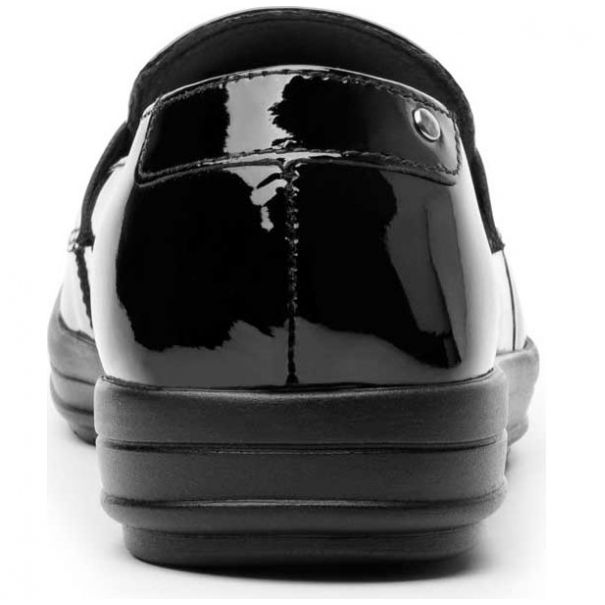 Mocasín Negro para Mujer con Cinta Flexi