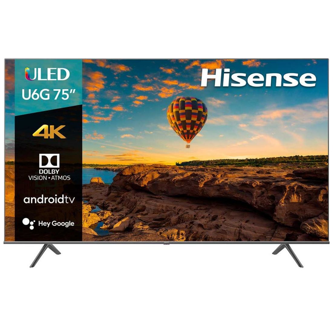 Pantalla Hisense 75" Uled 4K Android 75U6G