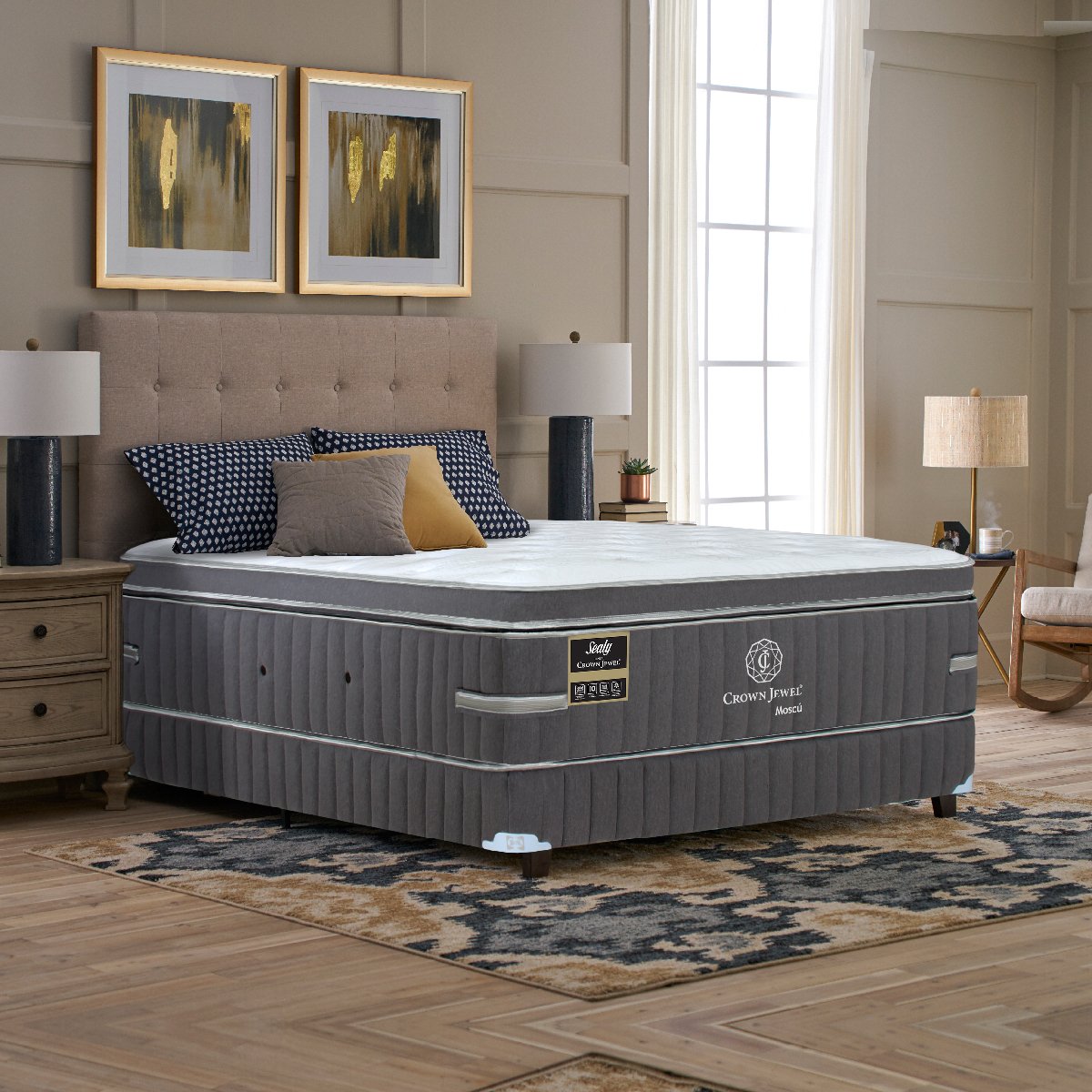 Juego de Colchón Y Box King Size Sealy