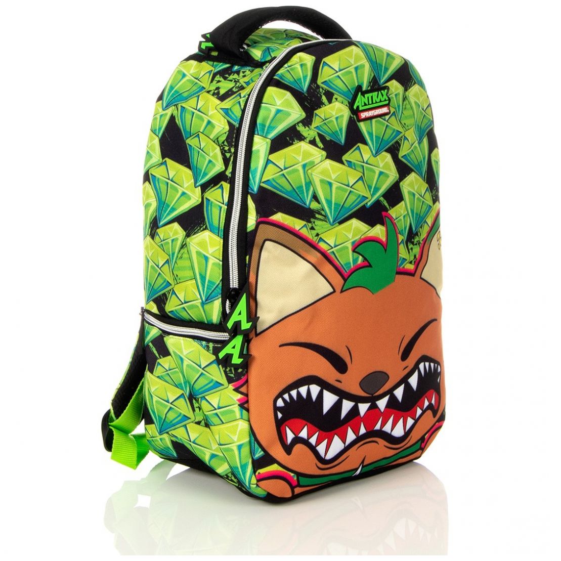 Mochila Antrax Gato para Primaria Verde Atmpacks