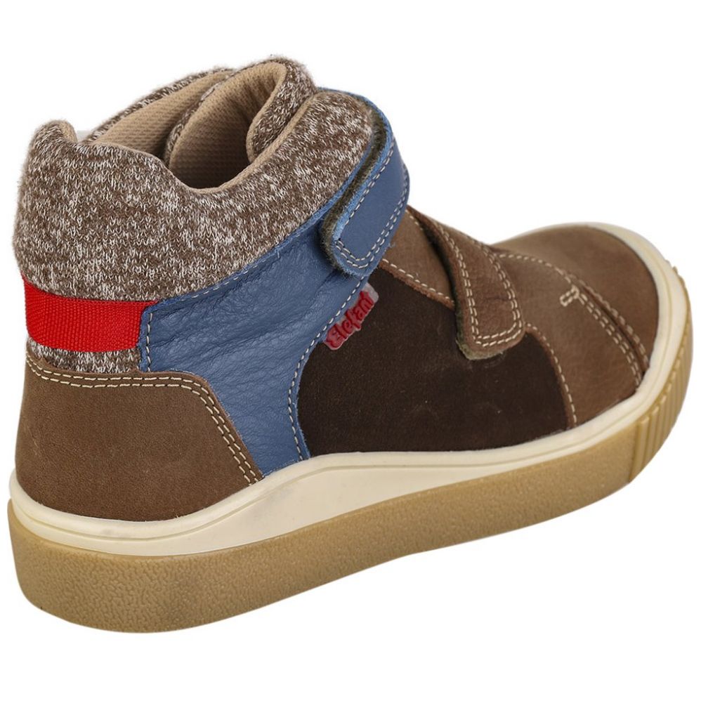 Botín Bullón Textil Velcros 14-17 Café Capuchino Elefante