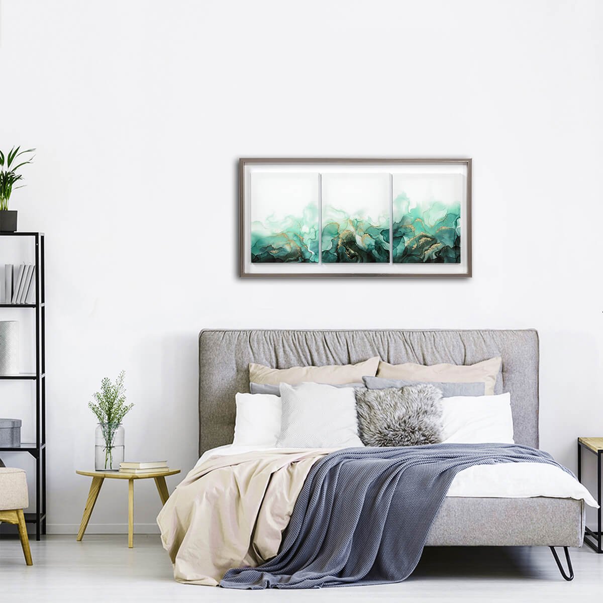 Cuadro Abst Verde 50X100 Sears México