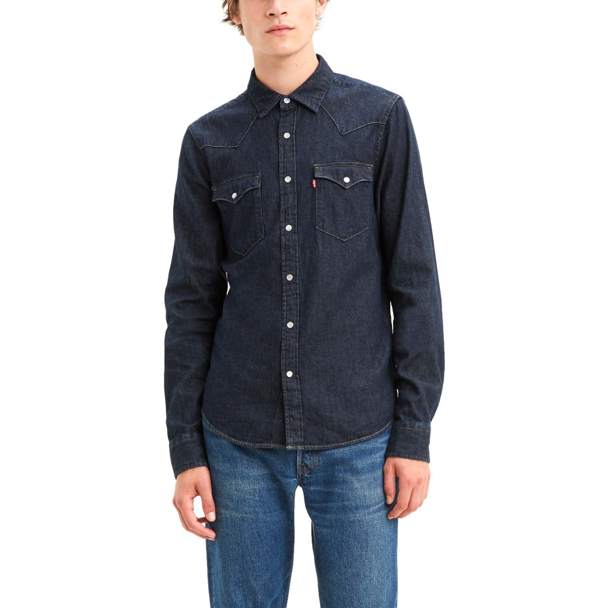 Camisa Azul Petroleo Levi's para Hombre