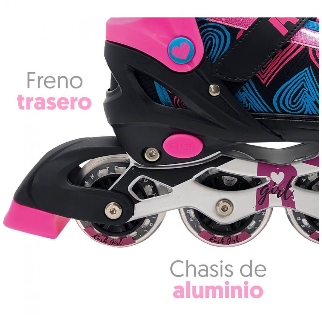 Patines en Línea Ajustables Pro Rush Girl Flying Wheel