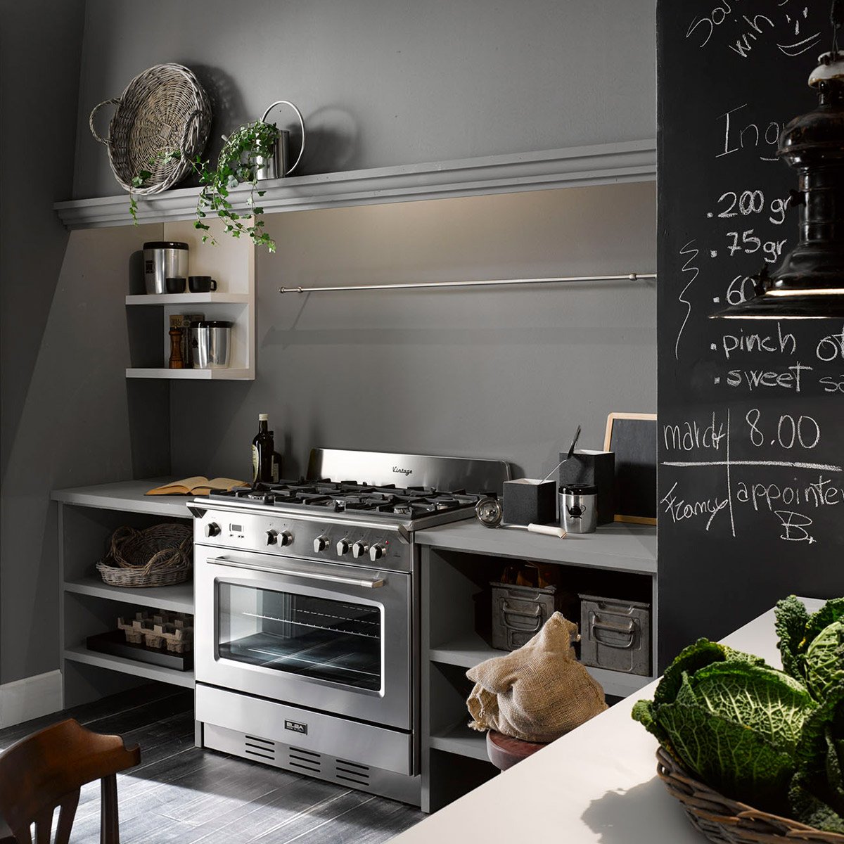 Estufa De’Longhi Vintage de Piso Inox 90 Cm