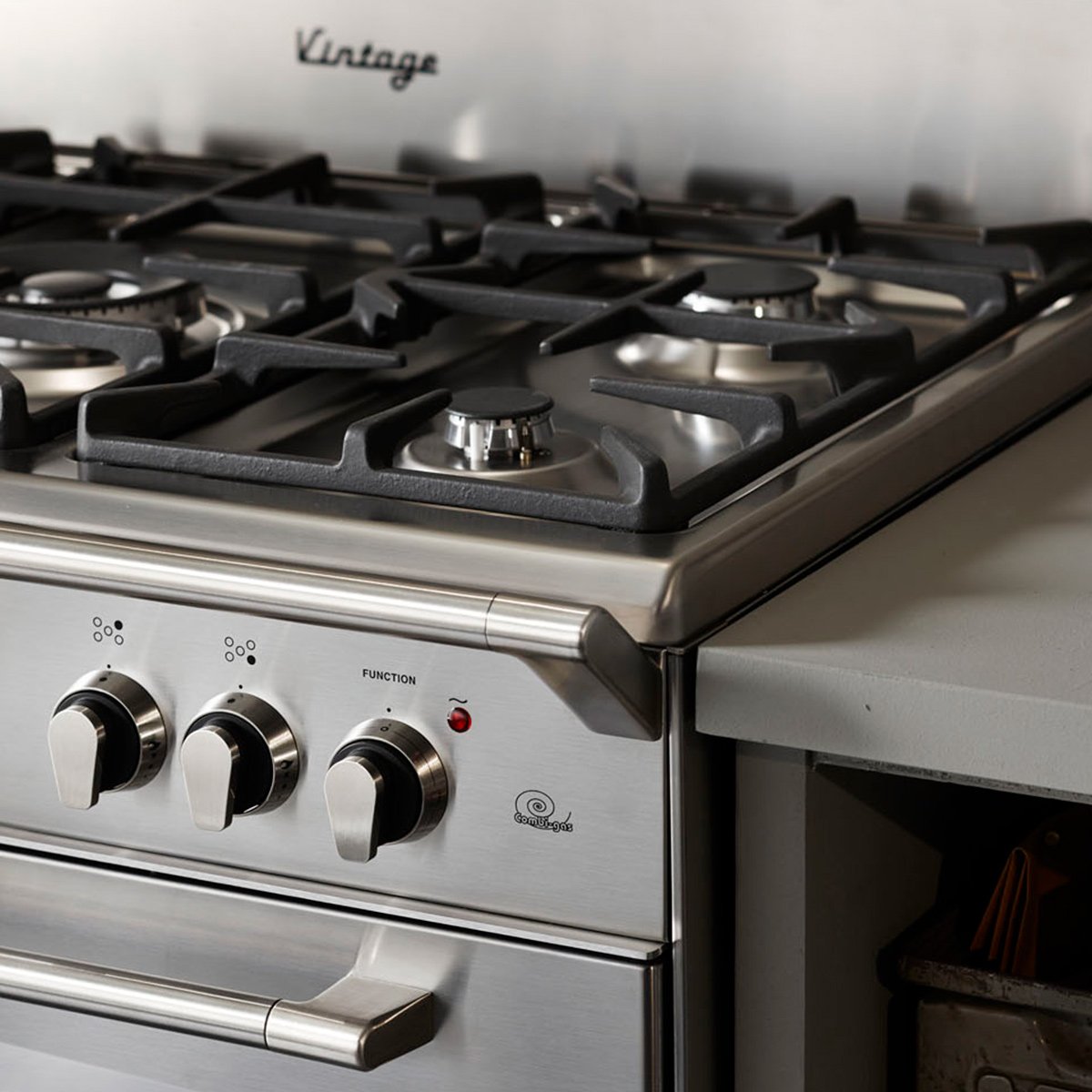 Estufa De’Longhi Vintage de Piso Inox 90 Cm