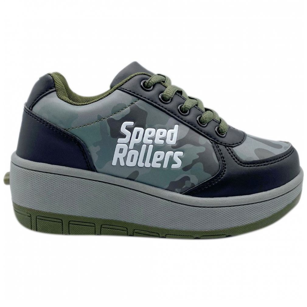 Tenis Patín Capta 18-22 Verde Speed Rollers