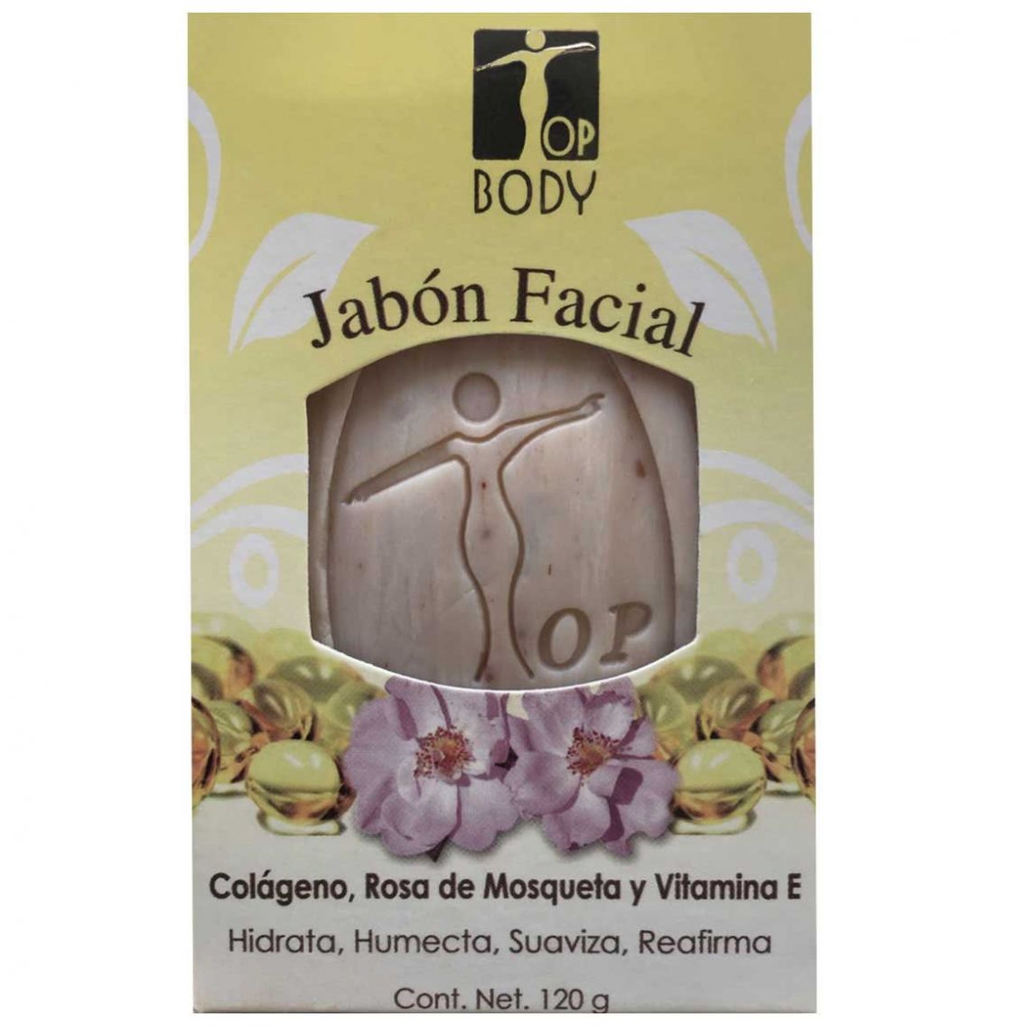 Jabón Corporal Y Facial  de Colágeno  Vitamina e  Rosa de Mosqueta