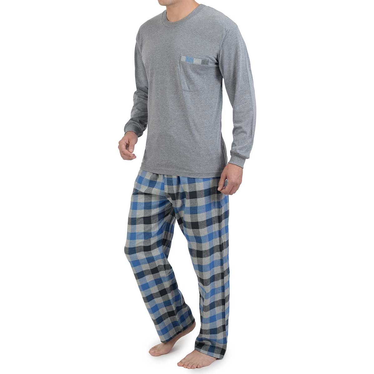 Pijama Franela Cuadros Carlo Corinto Modelo Elo 2131 para para Hombre