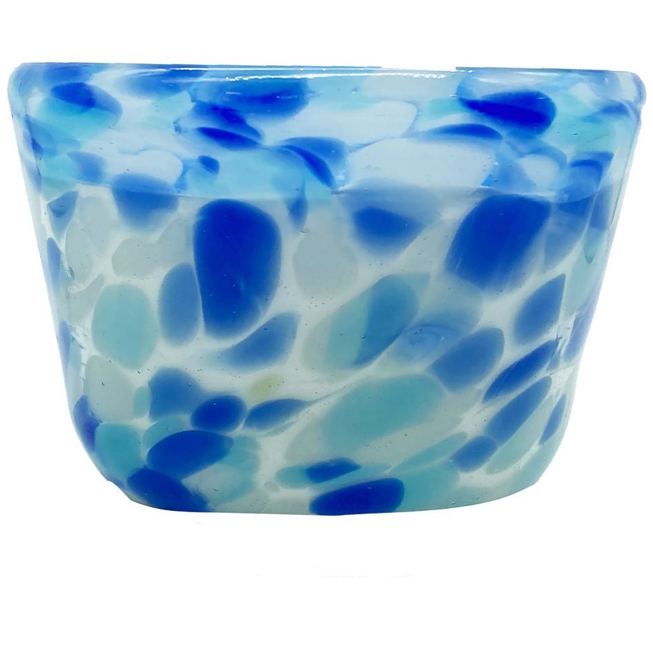 Vela con Vaso Decorativo Saphire Ocean Vintage Home