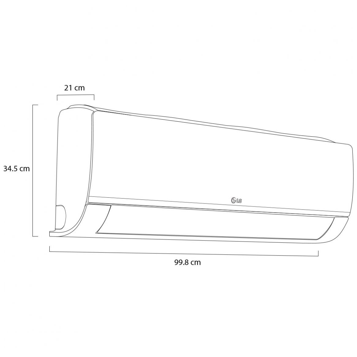 Aire Acondicionado LG Minisplit  Dual Inverter 18,000 Btu/h  Blanco  Vp182Cr