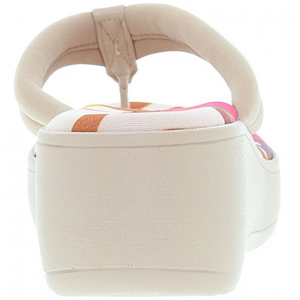 Sandalia Pata de Gallo con Plataforma Beige Beira Rio