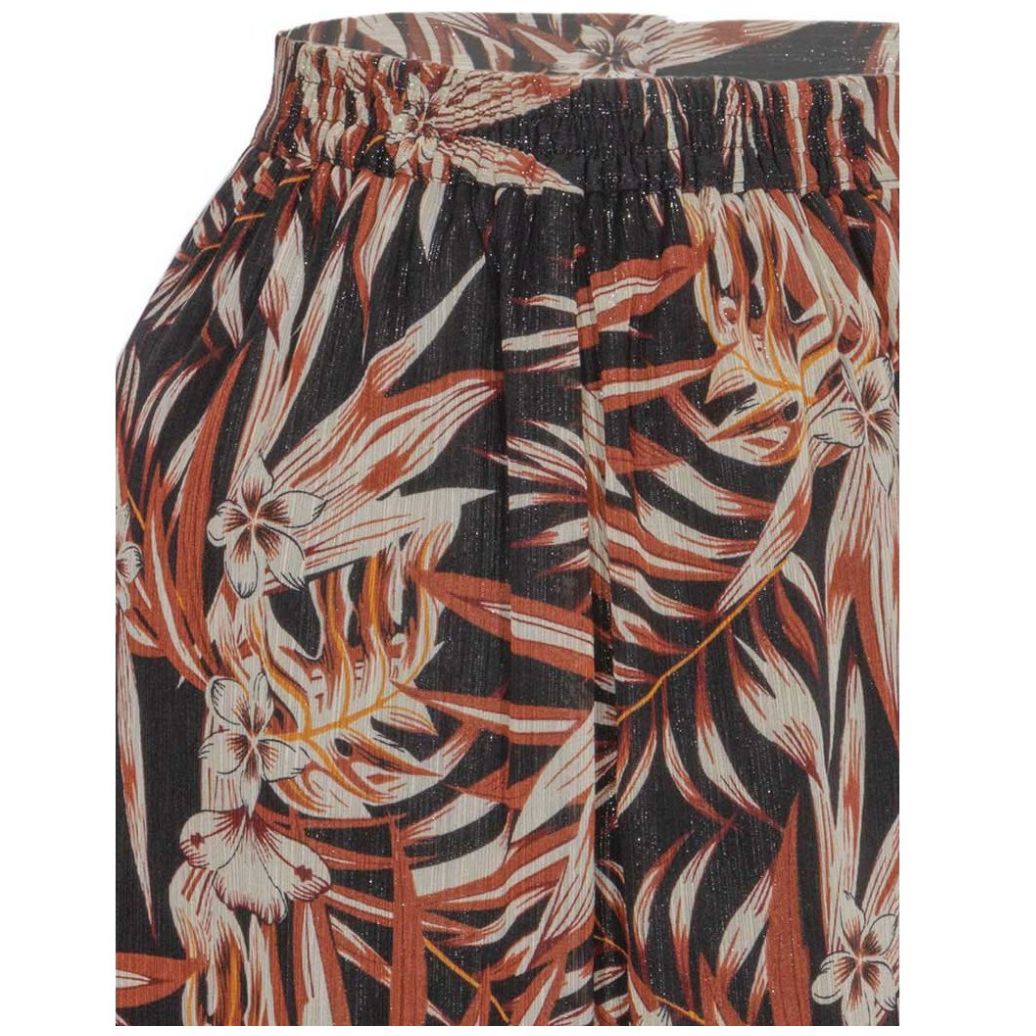 Conjunto 3 Piezas Saco Manga 3/4 Liso Top Y Falda Estampada Joces